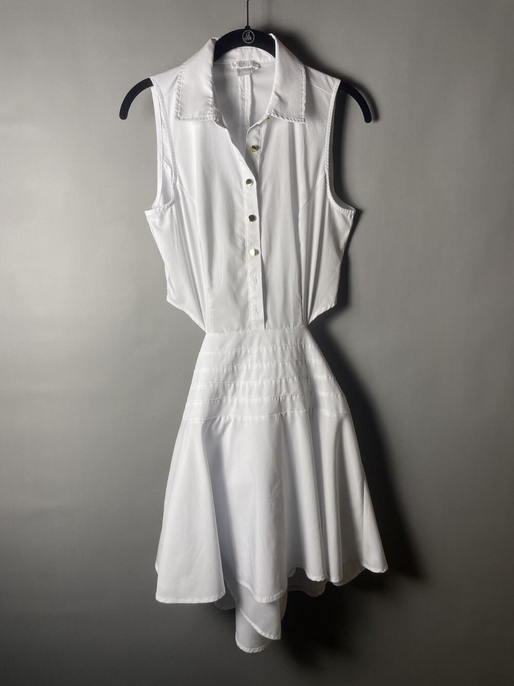 VENUS White Sleeveless Cutout Fit & Flare Dress Size 6